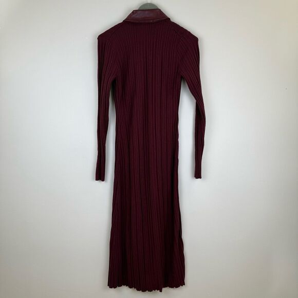 TOCCIN X RTR  Variegated Rib Knit Leather Combo Dress - Picture 9 of 10